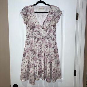 Altar’d State Women’s Feminine Floral Cottagecore White Pink Dress. Size Medium